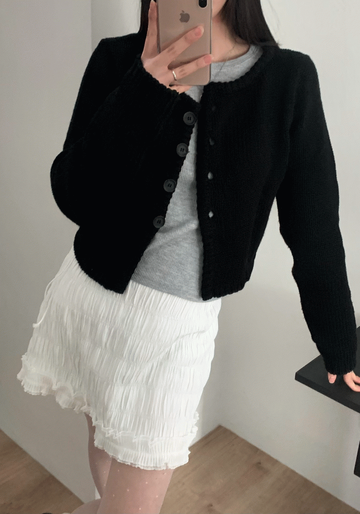 Fleecy cardigan (3color)